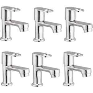 Prestige Prime Brass Chrome Finish Pillar Cock (Pack of 6)