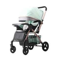 Safe-O-Kid Green Baby Travel Stroller with 5 Point Safety Harness for 0 to 3 Years Baby, SOK9STROLL0012