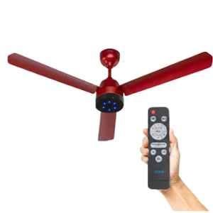 Xuga Aether F7R 28W 380rpm 3 Blade Red BLDC Ceiling Fan with 5 Years on Warranty, Sweep: 1200mm
