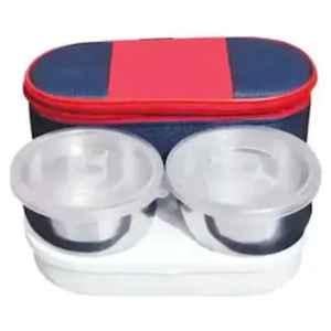 2pcs Bag Tiffin TOPWARE Lunch box steel 3 containers