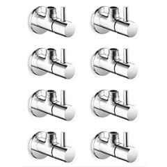 10X Brass Flora Chrome Plated Angle Cock (Pack of 8)