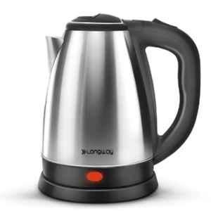 Longway 1.8 Litre 1500W Stainless Steel Silver Electric Kettle with 1 Year Warranty, LWEK01