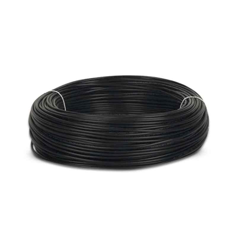 AS Flex 1 Sqmm Black FR PVC Insulated High Voltage Industrial Cable, Length: 90 Yard