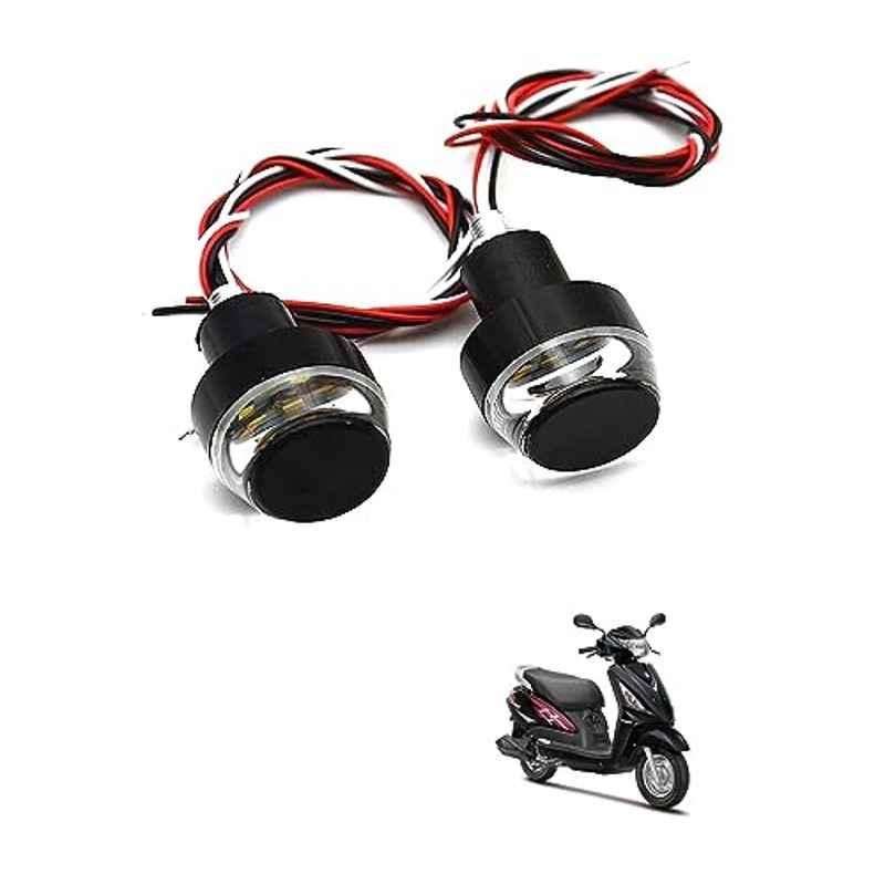 Kozdiko 2 Pcs Dual Colour Motorcycle LED Indicator Turn Signal Handle Bar Light Set for Maruti Suzuki Swish 125