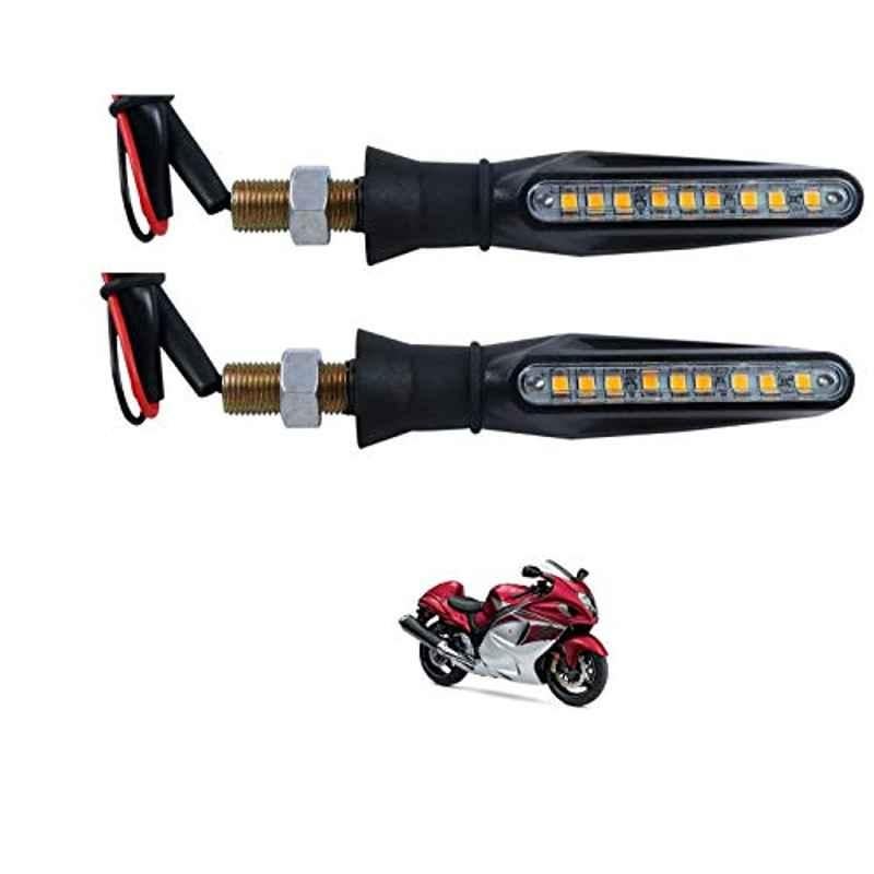 Kozdiko 4 Pcs Plastic Front & Rear Side Sleek Yellow Bike Indicator Set for Suzuki Hayabusa