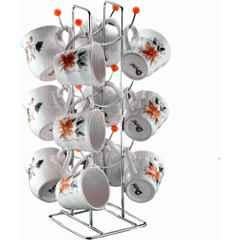 Niskoware Stainless Steel Silver Cup Stand for Home, Kitchen & Dining Table