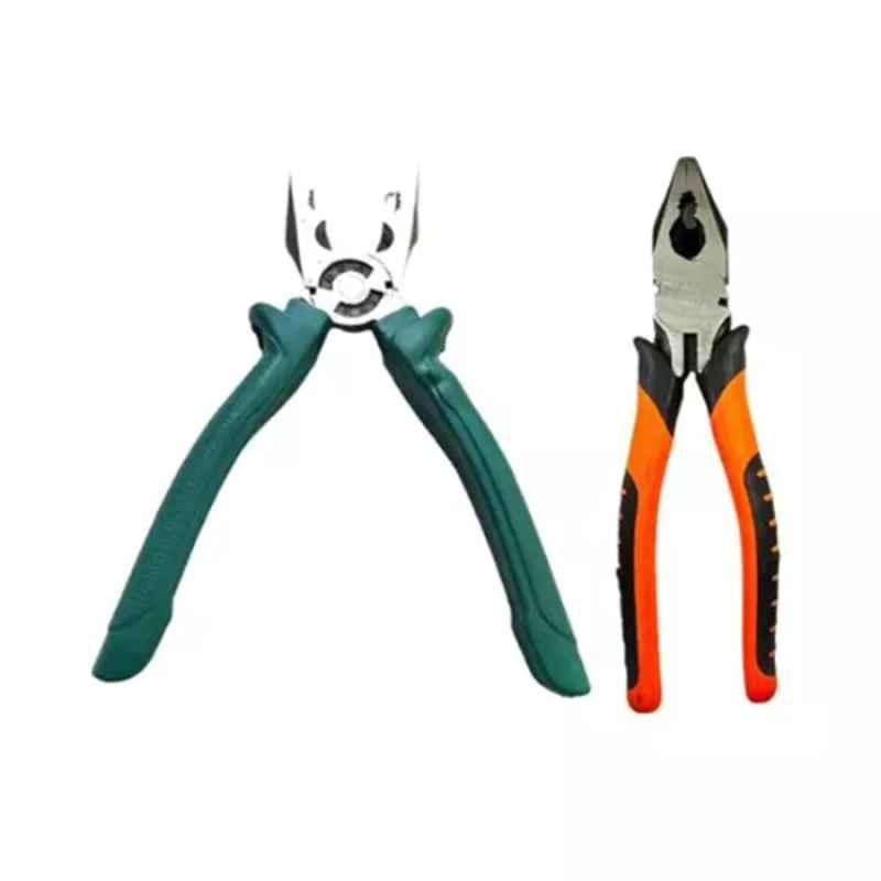Sky Blue 2 Pcs 7.8 inch Lineman Plier Combo, SBE_PLIER_COMBO_MOD_01328