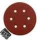 Krost Hook & Loop 6 inch Sanding Paper/Disc For Electrical/Pneumatic Sander Polisher With 11 In 1 Pocket Multitool (6Holex180Grit, 25)