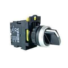 Yokins 22mm 600V 1NO Black 2 Position Maintained Selector Switch, EB2M-A-10X