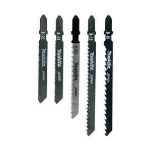 Makita 5 Pcs Black & Silver Premium Jigsaw Blade Set, A-86898