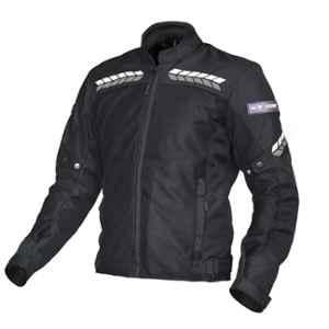 AllExtreme Speedo Polyester White Bike Riding Jacket, Size: L