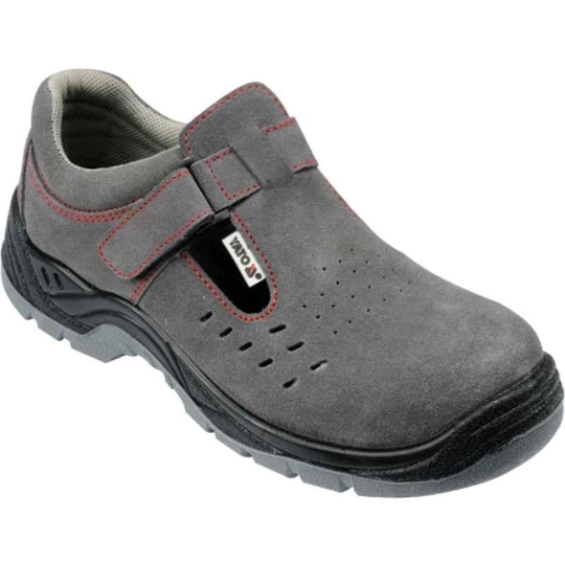 Yato Segura S1 Leather Composite Toe Grey Safety Sandal, YT-80469, Size: 45