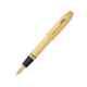 Cross Peerless 125 Black Ink 23KT Gold Plated Fountain Pen with 2 Pcs Black Pen Cartridges & Converter Set, AT0706-4MD