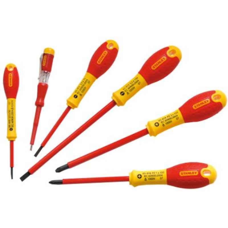 Stanley 6 Pcs Insulated Screwdriver Tool Set, 0-65-443