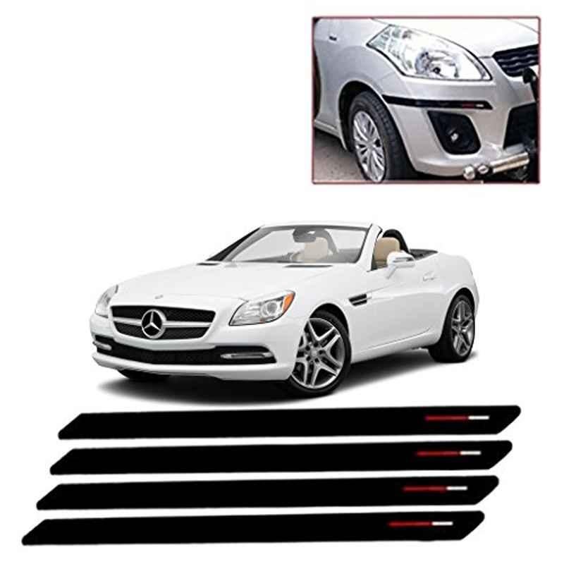 Kozdiko 4 Pcs Black & Red Bumper Protector Set for Mercedes Benz SLK