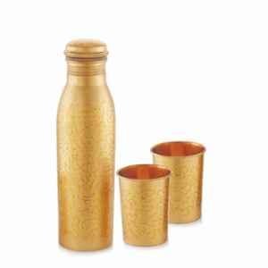 Cello Elite 3 Pcs Designer Copper Gift Set, CCBT000029 (Pack of 2)