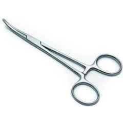 Forgesy GSS21 5 inch Stainless Steel Silver Curved Mosquito Forceps