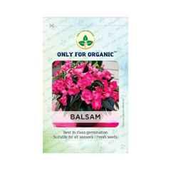 Only For Organic 50g Balsam Flower Seeds, OFOPPBAL0050