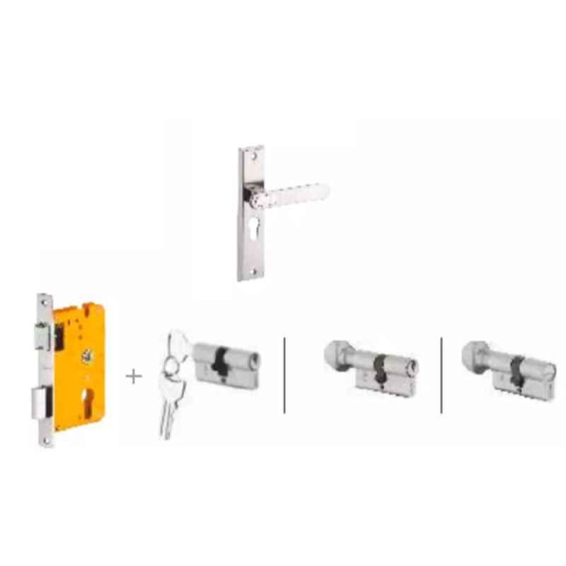 Dorset Deolo HL DEO 8 inch Zinc PT Finish Lock Set with Both 70mm Side Key Cylinder