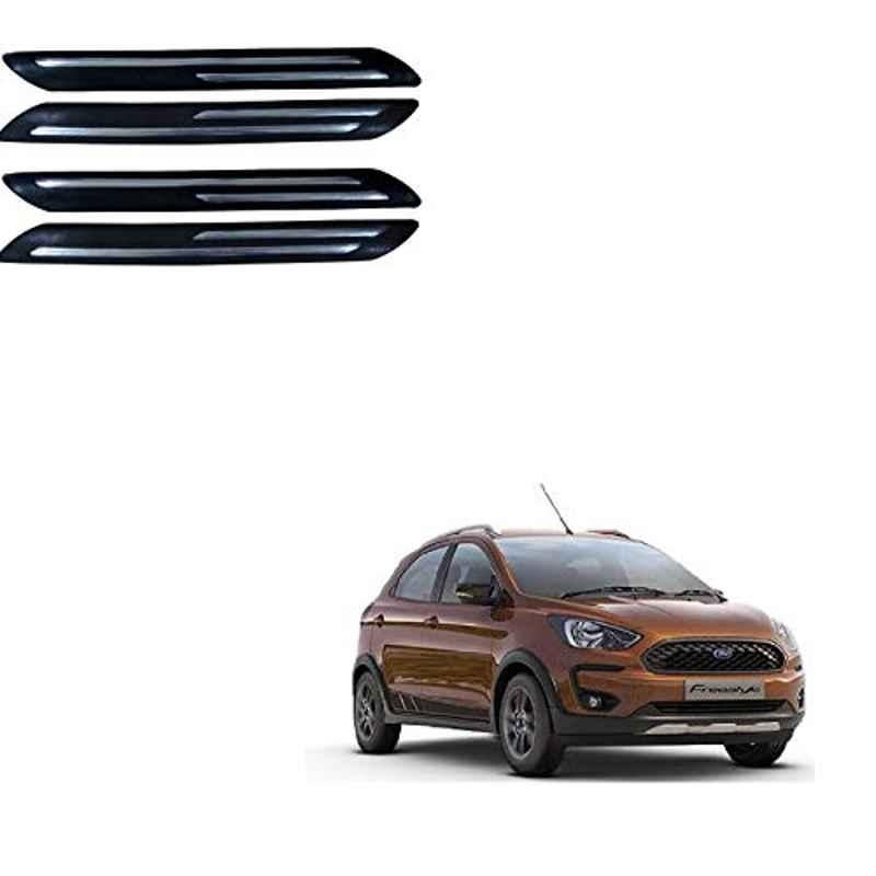 Kozdiko 4 Pcs Double Chrome Bumper Protector Black Set �for Ford Freestyle