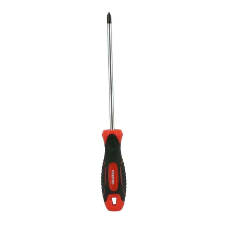 Geepas 150mm CrV Red & Black Phillips Screwdriver, GT59103