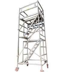 K2 Aluminium Silver Stairway Mobile Scaffold Tower, WN053