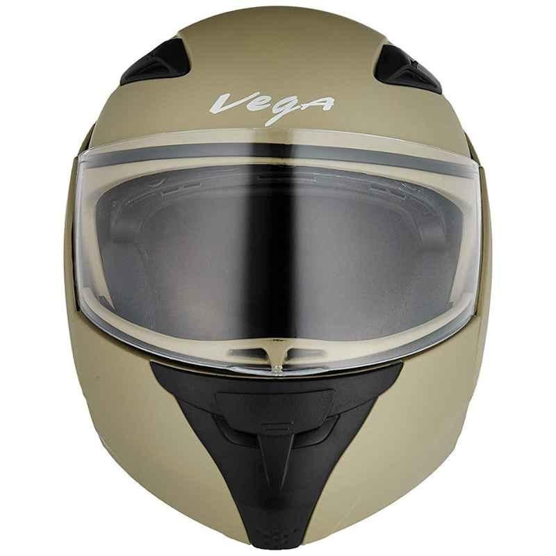 Vega Boolean Brown Half Face Helmet, Size: M