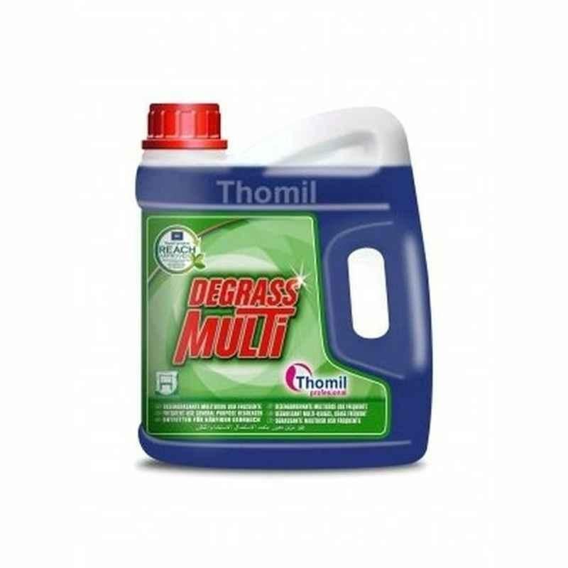 Thomil Multi Frequent-Use General Purpose Degreaser, LDE047, Pine Scented, 4 L, Blue, PK4