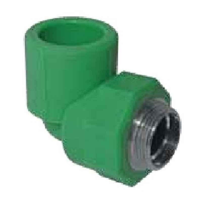 Hepworth 25mm x 3/4 inch PP-R Green Male Pipe Elbow, 4302102507321 (Pack of 100)