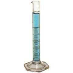ABGIL 5ml Borosilicate Glass Hexagonal Base Cylinder Graduated Single Metric Scale with Pour Out, ABG1187