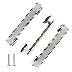 Atom O-110 10 inch Chrome Plated Silver Satin Finish Zinc Pull Handle