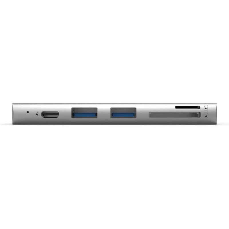 Adam Elements CASA PDC501 5 Port USB-C to Card Reader Grey Hub, AAPADHPDC501GY