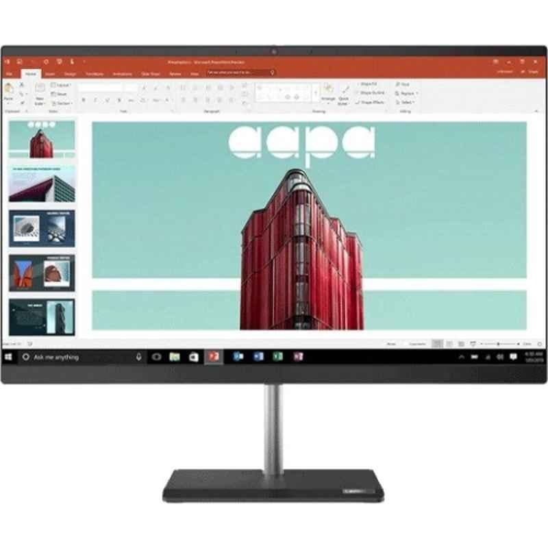 Lenovo V50A-24IMB 23.8 inch 4GB/1TB Black Intel Core i5-10400T FHD IPS Anti-Glare Desktop PC, 11FJ000KUM