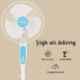 Hindware Wave 125W White & Turquise Pedestal Fan, 519477, Sweep: 400 mm