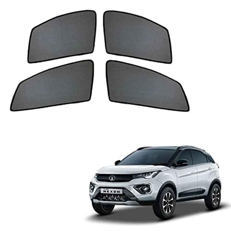 Kozdiko 4 Pcs Car Half Magnetic Sunshade Curtain Set for Tata Nexon 2021