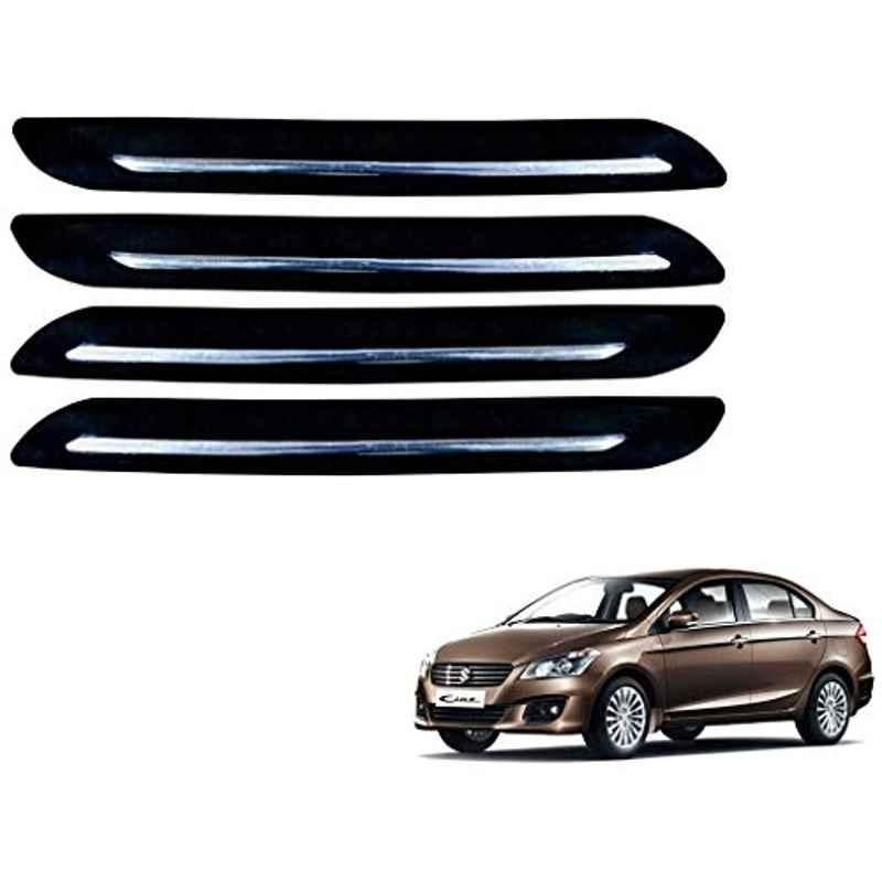 Kozdiko 4 Pcs Single Chrome Bumper Protector Set for Maruti Suzuki Ciaz