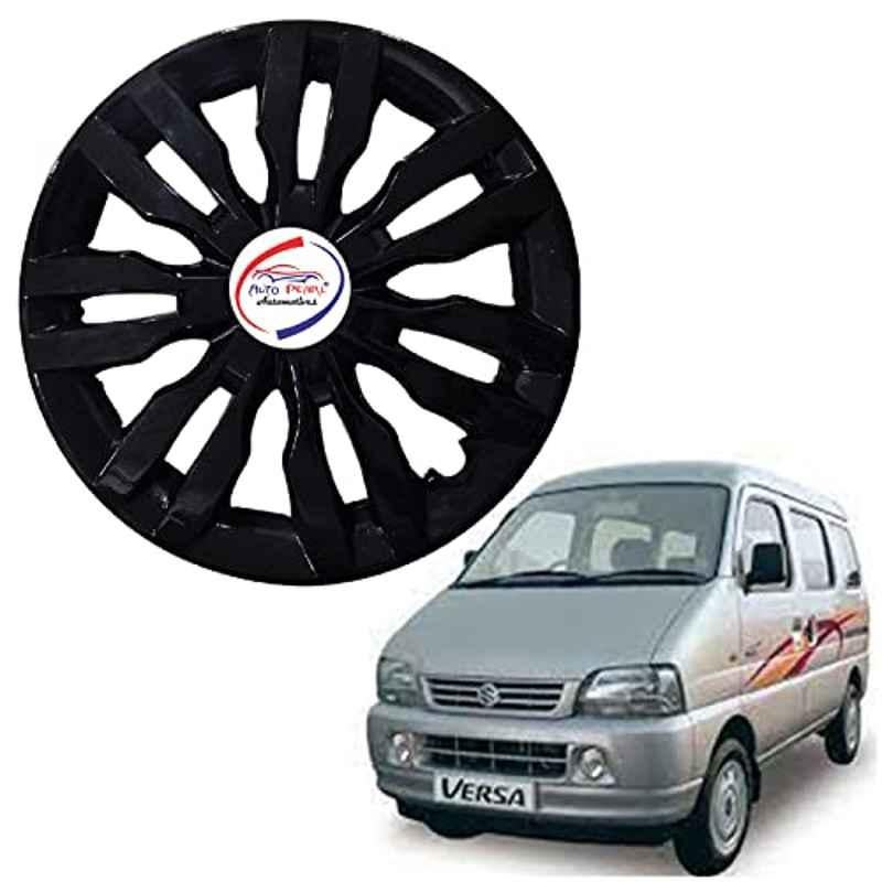 Auto Pearl 4 Pcs 13 inch ABS Black DZRBL18 Hubcap Wheel Cover Set with Retention Ring for Maruti Suzuki Versa
