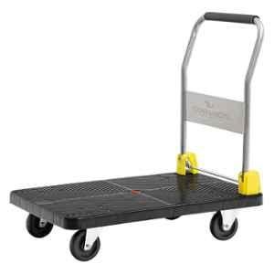 Corvids 400kg PVC Black Platform Trolley Hand Truck, CPT-PL400