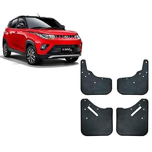 Buy Auto Pearl 4 Pcs ABS Black Front & Rear Cup Type Mud Flaps Car Splash  Guard Set for Mahindra KUV 100 2018 Online At Price ₹477