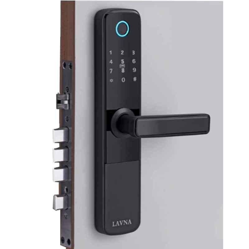 Lavna L-A24 Black Smart Digital Door Lock for Wooden Doors