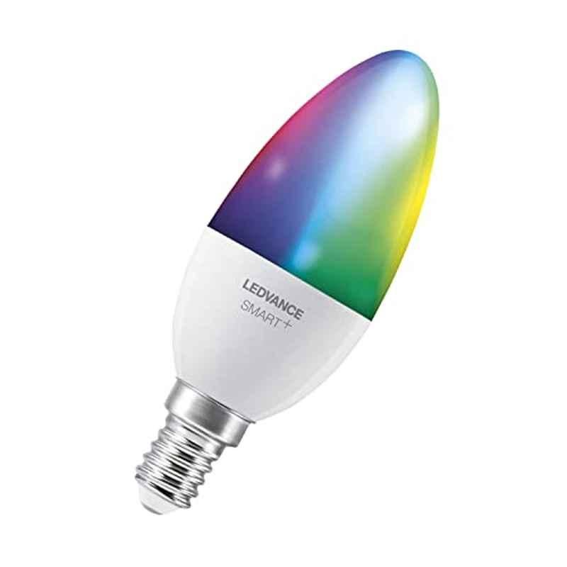 Ledvance 4.9W 2700-6500K RGB Colours Changeable Smart LED Lamp, SMARTWIFIB40 5W 230V RGBWFR E14 4X1LEDV
