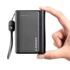 Ambrane PowerMini 20 20000mAh Black Fast Charging Power Bank for Mobiles & MacBook Air