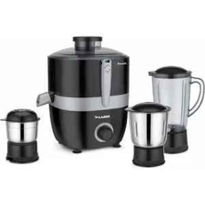 Lazer Passion 500W Black & Silver Juicer Mixer Grinder with 3 Jars, PASSIONJMG500BS