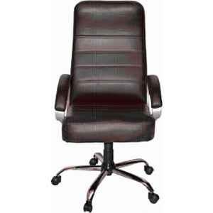 RM HOME Spider Leather High Back Brown Ergonomic Chair