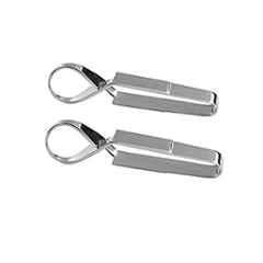 Forgesy 4 inch Stainless Steel Cross Action Towel Clip, SUNX78 (Pack of 2)