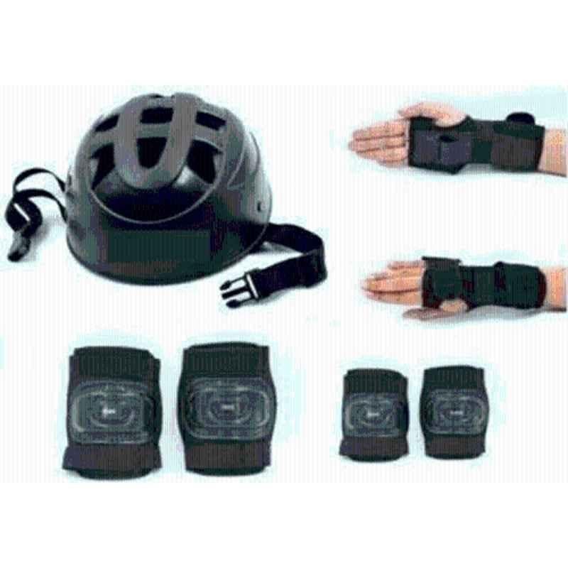 RB International Plastic & EVA Foam Black Skating Kit Premiumm-561 Skating Kit
