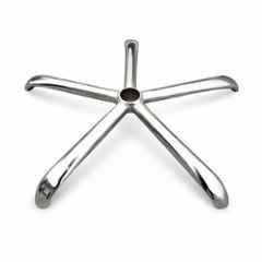 Woodberg 5 Legs Heavy Duty Universal Revolving Office Chair Metal Chrome Base, PF-5466
