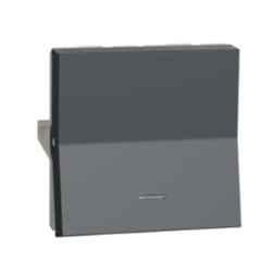 Schneider Electric Unica Pure 20A 2 Module Volcanic Grey DP Switch with Indicator, UNS20DP2M_GY (Pack of 10)
