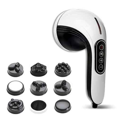 AGARO Atom Electric Handheld Full Body Massager with 3 Massage Heads &  Variable 