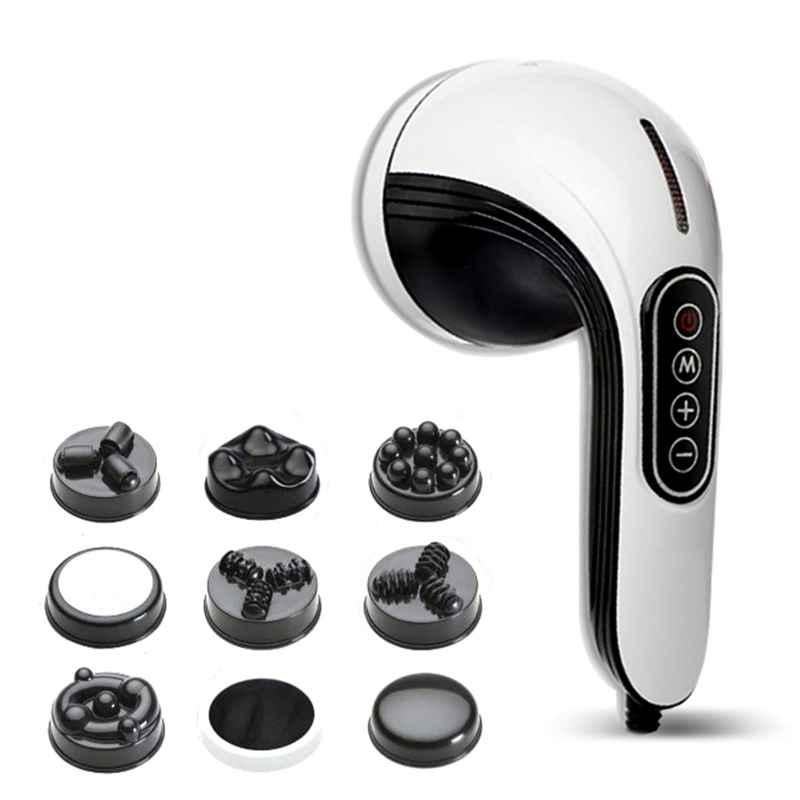 AGARO Marvel 28W Electric Handheld Full Body Massager with 8 Massage Heads, 33213